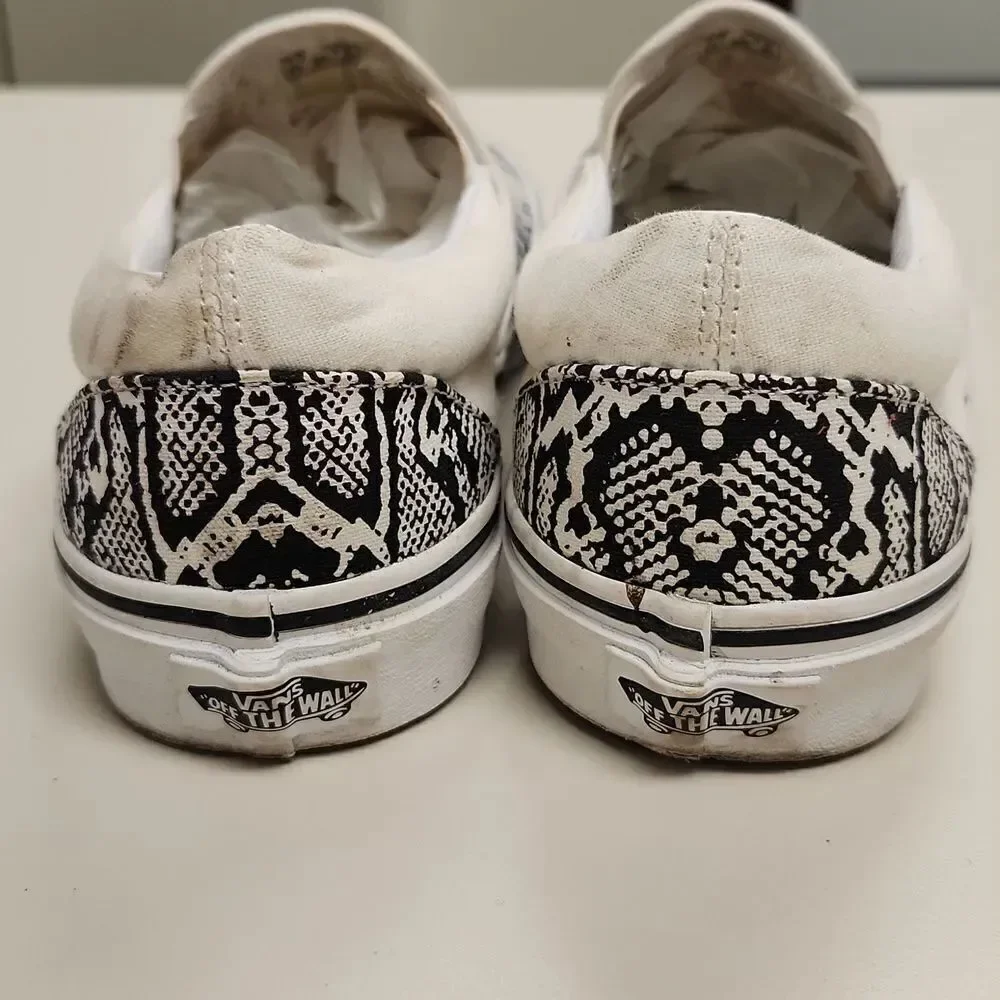 Vans Python Slip On Shoes Unisex M7 W 8.5